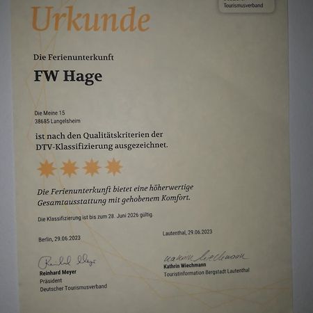Fewo Hage Langelsheim Buitenkant foto